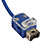  2-in-1 MotionPlus Remote Controller and Nunchuk + Case for Wii/Wii U (Blue)
