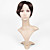  Capless Short Straight Brown 100% Human Hair Wig