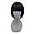  capless curto de alta qualidade sintético preto bob peruca de cabelo estilo