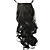 haute qualité de synthèse 12,60 "queue de cheval frisée naturel noir
