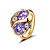 Shining Cubic Zirconia 18K Gold Plated Ring More Colors Available