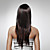  Capless Long 100% Human Hair Dark Brown Straight Hair Wig 5 Colors To Choose