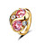  Shining Cubic Zirconia 18K Gold Plated Ring More Colors Available