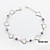  sterling zilveren hart met lila strass armband