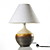  Table Lamp of Hand Made Porcelain with Floral Pattern