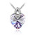  Crystal Hearts Happy Necklace