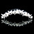  liga lindo com cúbicos de zircônia casamento tiara