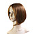  Capless Bob Style 100% Japanese Kanekalon Fiber Light Brown Straight Hair Wig