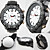  Männer neue stilvollen schwarzen Silikon-Sport-Armbanduhr