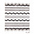  6 Nail Art Stickers French Style White/Black/Pin​k Lace