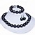  AA + conjunto de joyería de perlas - collar, pulsera y aretes (más colores)