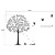  træ dekoration wall stickers