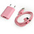  Adaptateur AC/Chargeur Coloré avec Câble de Chargement pour iPhone 4/4S/3G/3GS