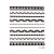  6 Nail Art Stickers French Style White/Black/Pin​k Lace