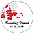  persoonlijk voorstander stickers - oosterse Cherry Blossom (pak van 90)