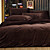  Solid Coffee 3-piece Full / Queen / King Duvet Cover Set