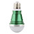  E27 5W Warm White Green Cover LED Ball Bulb (90-265V)