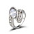  splendido oro bianco 18 carati placcato anello cubic zirconia (altri colori)