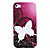  forma de mariposa de protección de sílice gel suave para el iPhone 4