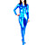  ren farge skinnende metallisk kvinner spandex catsuit