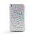  Etui Rigide de Protection Argenté avec Strass, Réfléchissant, pour iPhone 4
