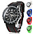 Reloj de Pulsera Quartz de Silicona