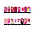  12pcs prego armadura arte folha wraps série de patches adesivos-rosa