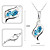  Gorgeous Ladies Crystal Jewelry Sets In Sliver Alloy Including Necklace Earrings More Colors Available
