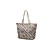  TS Cream Zebra Print Flower Embroidery Long Shoulder Bag(45cm*29cm*12cm)