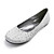  Top-Qualität Satin oberen flachen geschlossenen Zehen mit Strass Fashion-Schuh (0984-r-030)