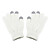  fibras acrílicas guantes de pantalla táctil para el iPhone y el IPAD (blanco y gris)