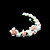  Pink And White Rosettes Flower Girl Garland/Headpiece