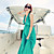  chiffon v-pescoço com tiras vestido maxi