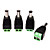  5PCS DC Power Male Jack to 2 Conductor Screw Down Connector for LED Light Controller