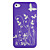  Protective Plastic Case for iPhone 4 and 4S (Flowers, Assorted Colors)