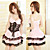  princesa série sexy anjo traje de renda de poliéster