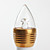  E27 3W Warm White Light Gold Cover LED Candle Bulb (85-265V)