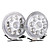  Car Daytime Running Light (2 PCS, 9 LED, White Light, Waterproof)