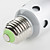  e27 blanc de 60 dirigée par u la lumière (45mm, 6w, 85-265v)
