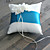  Rhinestone Bloom Ring Pillow With Azure Sash