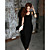  scoop hals kappe / kolonne backless ankellange maxi kjole (flere farver)