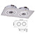  2W LED-spot in warm wit licht bron