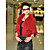  3/4 Sleeve Rabbit Fur Casual Jacket With Buttons