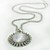  Silver Daisy Medallion Necklace