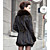  collo a scialle manica lunga pelliccia di coniglio party / ufficio cappotto (altri colori)