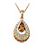  Tear Drop Crystal Necklace