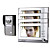  Four 7 Inch Monitor  Color Video Door Phone System with  Alloy Weatherproof Cover Camera