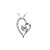  Heart Design Crystal Necklace