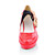  Two Tone Patent Leather Chunky Heel Closed Toe Platforms (More Colors)