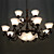  Stylish Chandelier with 15 Lights in Antique Style